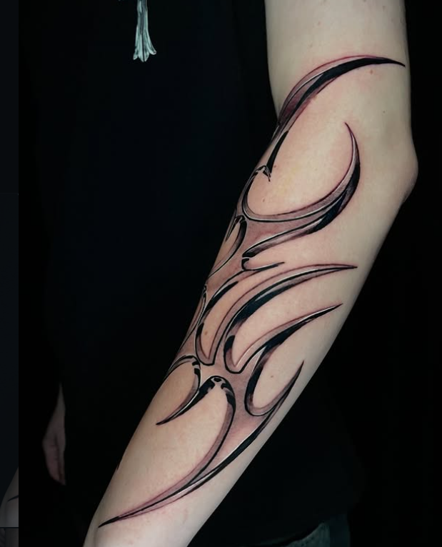 Tribal Crescents — Forearm